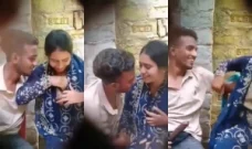 Desi Lover OutDoor Romance and Boobs Sucking