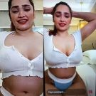 ADITI MISTRY New LIVE in White Top Braless Showing Nipples Completely See Thru Boobs Pressing