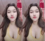 Sexy Horny Babe Pressing Boobs And Fingering